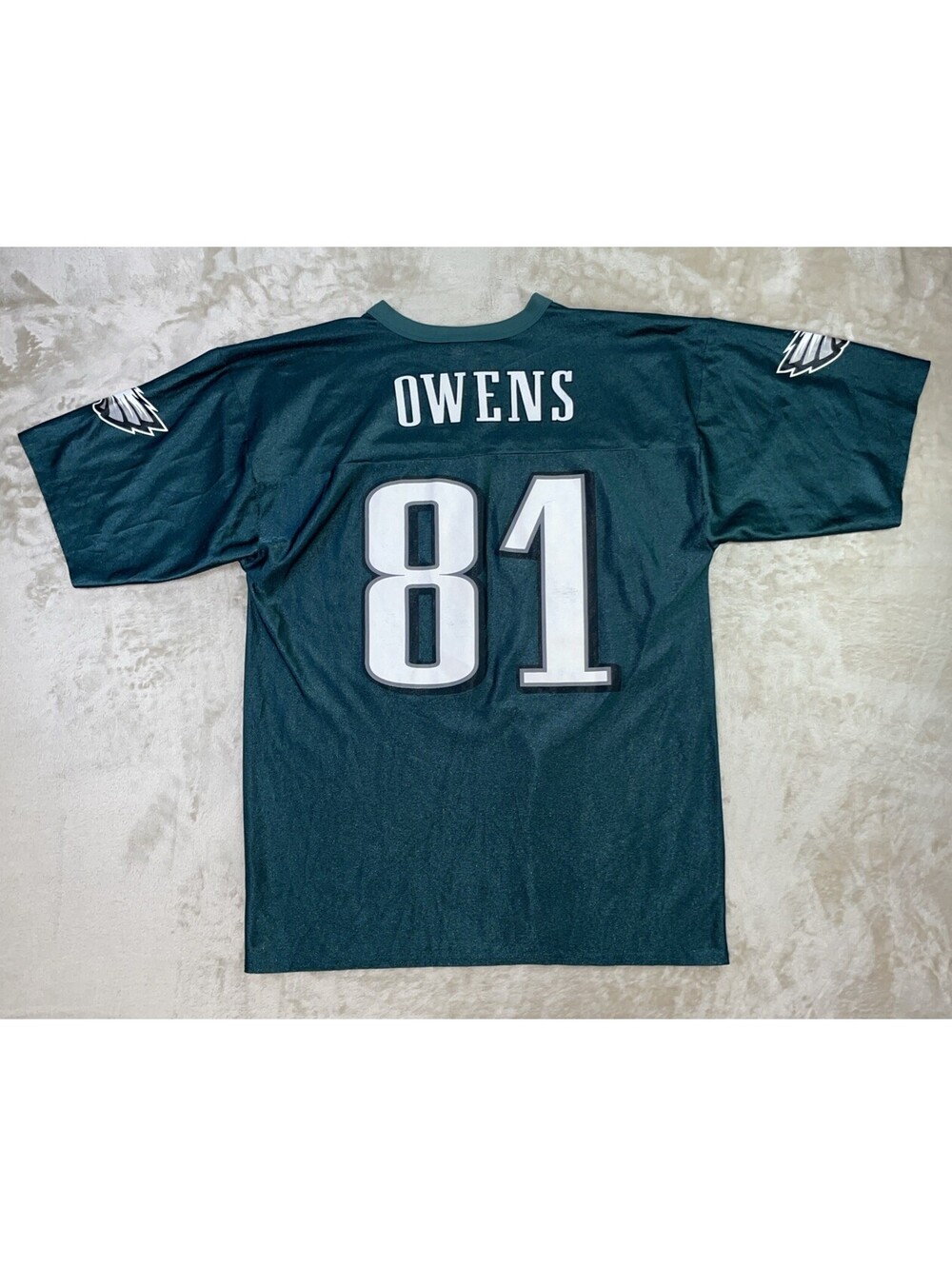 NFL Philadelphia Eagles Terrell Owens #81 Football Jersey Green Mens Size L